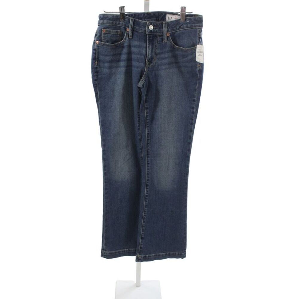 Gap Womens Dark Blue Straight Low Rise 90s Jeans Size 26